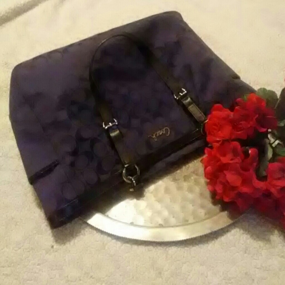 Coach black purse - Picture 1 of 8